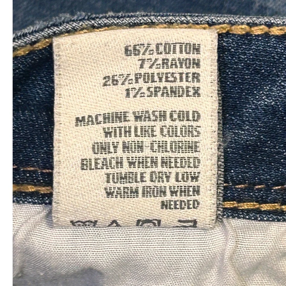 American Rag Cie Womens Bootcut Jeans Size 3S Medium Wash Low Rise Stretch Denim